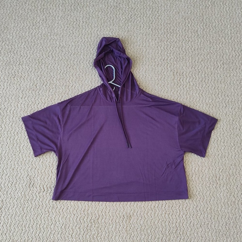 Athleta Sheer Cropped Hoodie